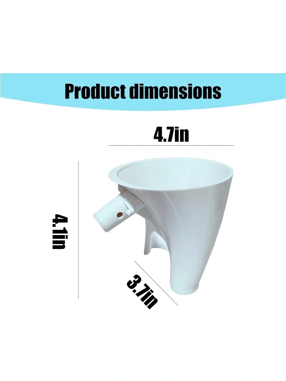 New Open Box Flour Funnel for KitchenAid Stand Mixers, Compatible Artisan KSM150